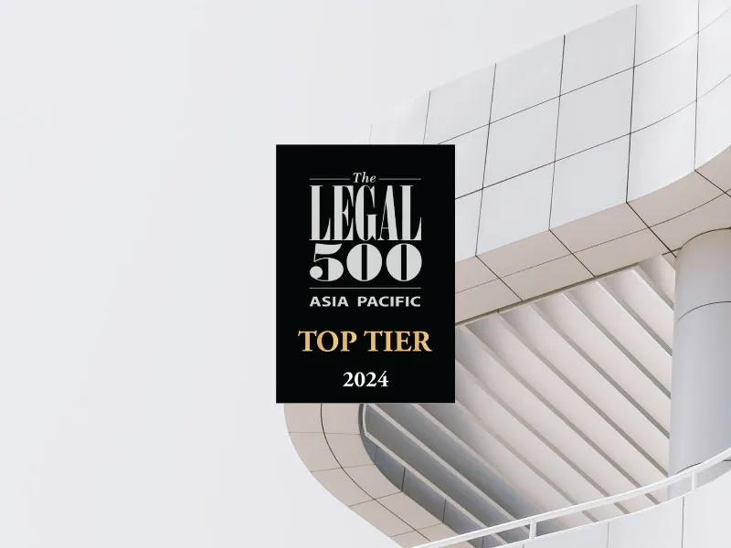 MdME continues to be recognized in The Legal 500 Greater China 2024 rankings as a Top Tier Firm