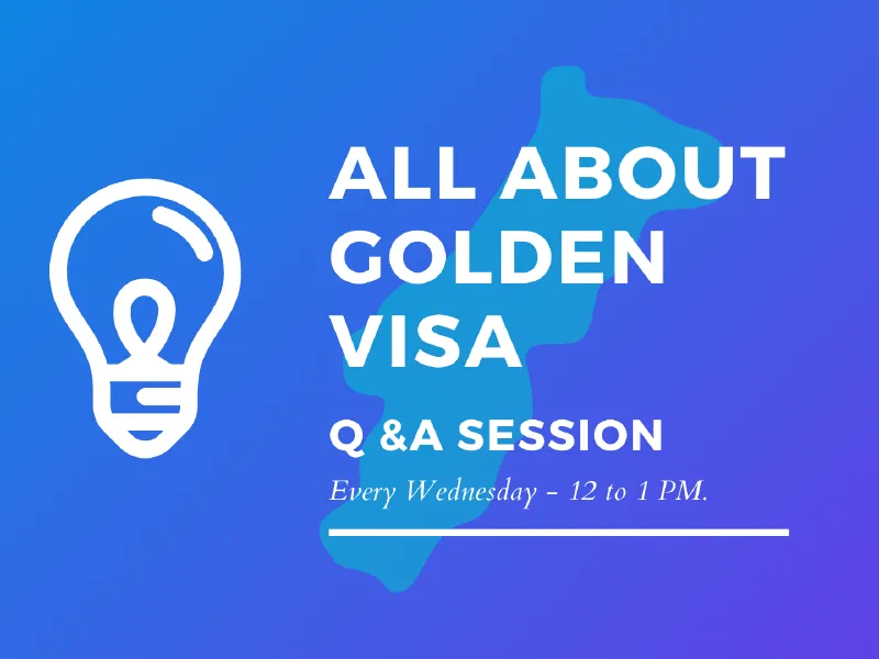 Portuguese Golden Visa online Q&A session