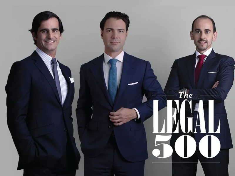 Rui Pinto Proença, Tirso Olazábal and Carlos Coelho recognised by Legal 500 2023