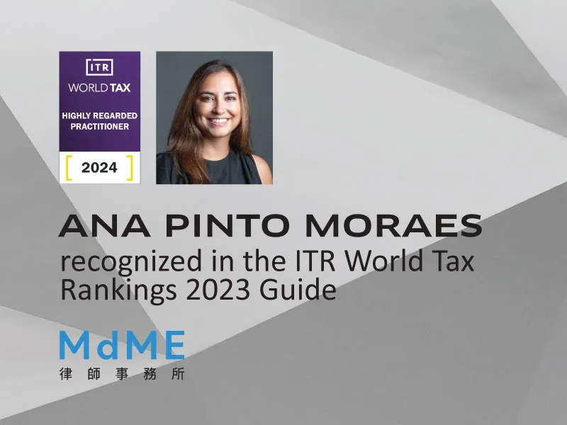 Ana Pinto Moraes recognised in ITR World Tax 2024